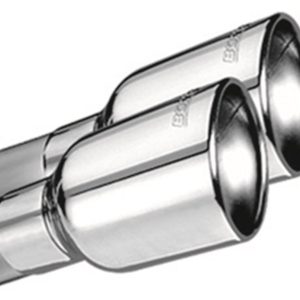 BORLA 140820 S-Type Cat-Back Exhaust System 2.25 in. Pipe 4 in. Tip Dual Round Rolled Angle Cut Truck Dual Split Rear Exit S-Type Cat-Back Exhaust System