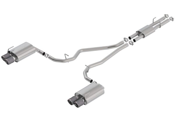 BORLA 140821CF Cat-Back Performance Exhaust System for 2020-2023 Ford Explorer ST/Explorer Platinum/Lincoln Aviator 3.0L V6 EcoBoost Automatic Transmission All Wheel Drive/Rear Wheel Drive.