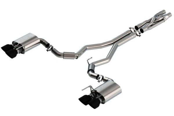 BORLA 140837BC Cat-Back Perf. Exhaust Sys. for 2020-2023 Ford Mustang Shelby GT500 5.2L 8 Cyl. Auto Trans. Use With Connecting Pipe Kit 60722 For 2021-2023 Ford Mustang Mach 1 5.0L V8 Auto/Man. Trans.