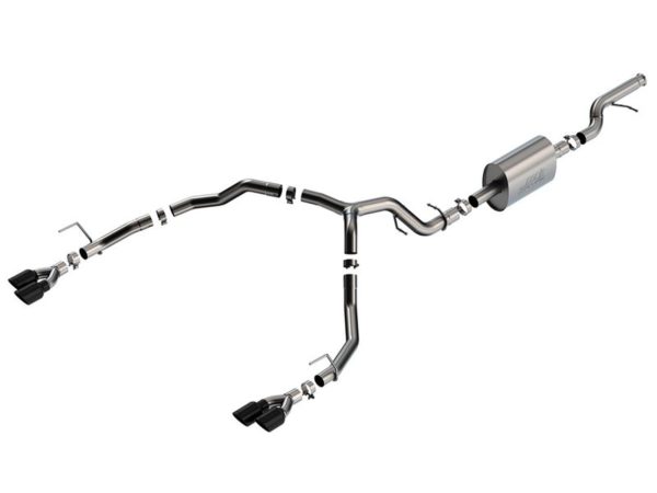 BORLA 140857BC 21-22 Chevy Tahoe 5.3L V8 2/4WD 4DR 3in/2.75in S-Type Cat-Back Exhaust w/Black Chrome Tips