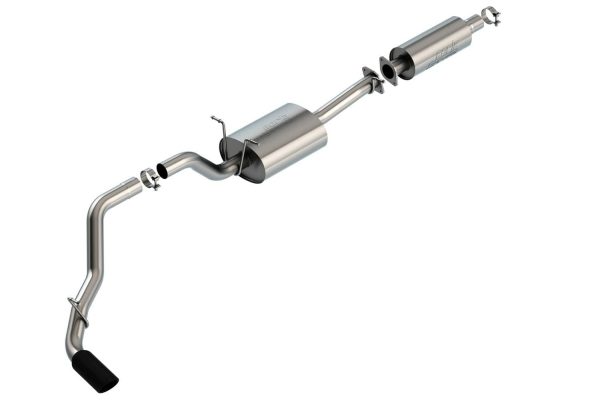 BORLA 140860BC Cat-Back Exhaust for 19-24 Ram 1500 3.6L AT 2&4WD Ext. Cab (6FT 4 INCH) Bed/Crew Cab (5FT 7 INCH) Bed/Crew Cab (6FT 4 INCH) Bed O.E. Single Exhaust. INCHUnder Bumper INCH Exit. Incl. Rebel. EXC Ram Classic