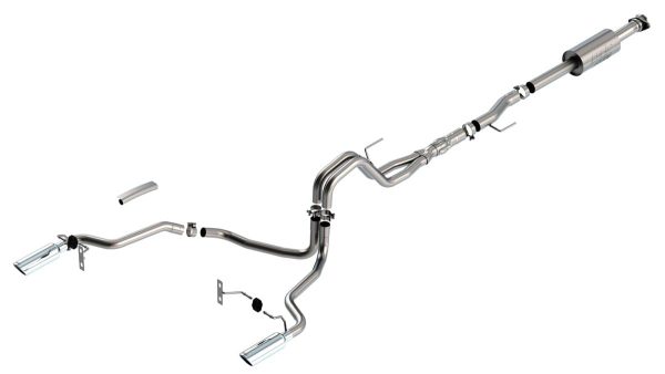 BORLA 140867 F-150 2021 5.0L 4dr CC SB EC STB Lariat/KR/Platinum/LTD 3/2.25 SRE Cat-Back ATAK CHR Tips