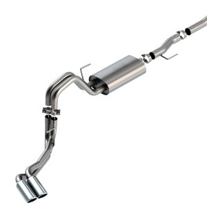 BORLA 140876 Cat-Back Perf. Exhaust Sys. for 2021-2023 Ford F-150 5.0L V8 Auto. Trans. 2 & 4 Wheel Drive Reg. Cab (6FT 7 INCH) Bed EXC. Tremor & Black Appear. Pkg. Add Adapt. 60564 Regular Cab (8FT 2 INCH) Bed.
