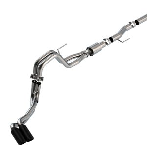 BORLA 140877BC F-150 2021 5.0L 2dr RC SB (122.8 WB) XL/XLT 3/2.25 DSE Cat-Back ATAK Black Chrome Tips