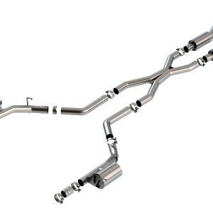BORLA 140887 Cat-Back Exhaust System for 2021-2023 Dodge Durango SRT Hellcat 6.2L V8 Automatic Transmission All Wheel Drive 4 Door (No 2022 Model). System Does NOT Include Tips. Reuse O.E. Tips.