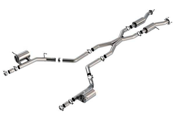 BORLA 140887 Cat-Back Exhaust System for 2021-2023 Dodge Durango SRT Hellcat 6.2L V8 Automatic Transmission All Wheel Drive 4 Door (No 2022 Model). System Does NOT Include Tips. Reuse O.E. Tips.