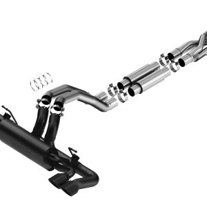 BORLA 140893CB 21-22 Jeep Wrangler Rubicon 392 6.4L V8 AT 4WD 4DR ATAK Cat-Back Exhaust - Coated Black