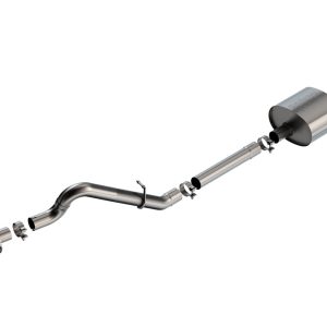 BORLA 140901 21-22 Ford Bronco 2.7L 2DR/4DR T-304 Stainless Steel Cat-Back Touring Exhaust - Brushed