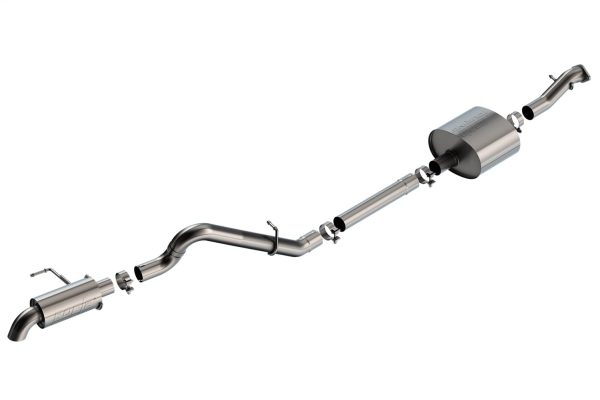 BORLA 140901 21-22 Ford Bronco 2.7L 2DR/4DR T-304 Stainless Steel Cat-Back Touring Exhaust - Brushed