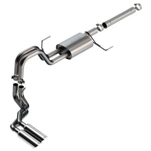 BORLA 140904 Cat-Back Exhaust System for 21-23 Ford F-150 3.5L V6 PowerBoost Auto. Trans. 2 & 4 Wheel Drive 4 Door Crew Cab (5FT 7 INCH) Bed 145.4 INCH WB Add Adapter 60556 For Crew Cab (6FT 7 INCH) Bed 157.2 INCH WB.