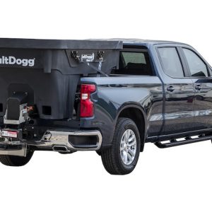BUYERS PROD SHPE1500 SALTDOGG?? 1.5 CUBIC YARD ELECTRIC, Truck Bed Mounted; 1.5 Cubic Yard Capacity; 5 To 30 Foot Spreading Width Range; Stainless Steel Frame; 99.7 Inch Overall Length; 50-1/2 Inch Overall Width; 12 Volt; Polyethylene Black Hopper