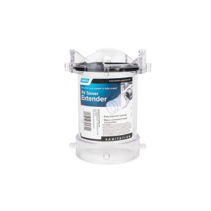 CAMCO 39572 RV Sewer Hose Extender | Features a 5-Inch Transparent Design and a Heavy-Duty Polycarbonate Construction