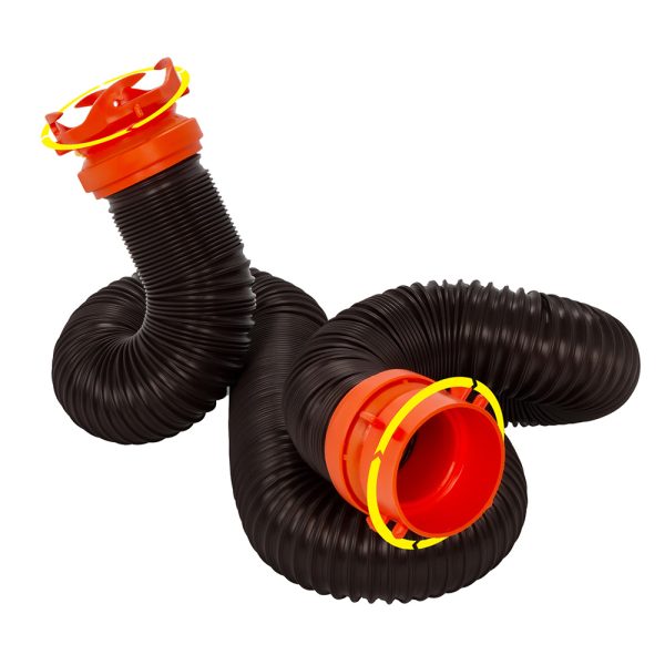 CAMCO 39764 RHINOFLEX 10FT SEWER HOSE EXTENSION W/SWIVEL BAYONET & LUG