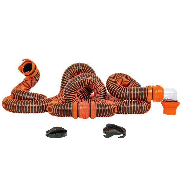 CAMCO 39867 RHINOEXTREME 20FT SEWER HOSE KIT W/4 IN 1 ELBOW CAPS