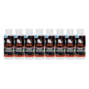 CAMCO 41511 RhinoFLEX Premium Enzyme RV Holding Tank Treatment Singles | Features a Biodegradable Septic Safe Formula, a Pine Scent, and is Ideal for RVing, Boating, and More | (8) 4 oz Bottles