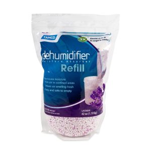 CAMCO 44284 Moisture Absorber Refill Bag - Resealable Bag, Absorbs Up to 3x Its Weight in Water, Reduces Moisture and Humidity in Offices, Closets, Bathrooms, Kitchens, Boats, RVs and More - 42 oz