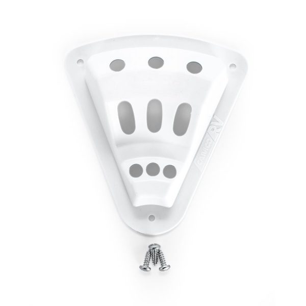 CAMCO 45504 White Triple Flag Holder