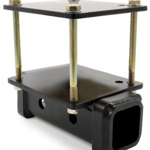CAMCO 48473 Eaz-Lift Camper/RV Bumper Hitch | Ideal for Bikes, Cargo Racks & More | Clamps onto 4 INCH Square RV Bumpers | No Drilling | Crafted of Heavy-Duty Powder-Coated Steel