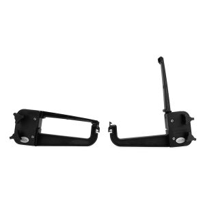 CAMCO 51430 Clamp-N-Carry Lockable Chair and Bike Rack | Designed to Hold a Bike or 4 or More Chairs on RV Ladder |, Black
