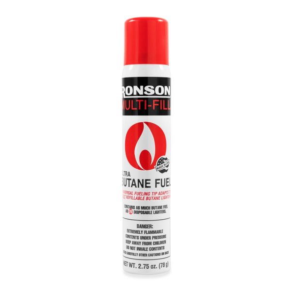 CAMCO 57416 RONSON 78 GRAM BUTANE, Refill Canister For All Butane Appliances and Lighters; 2.75 Ounce; Single