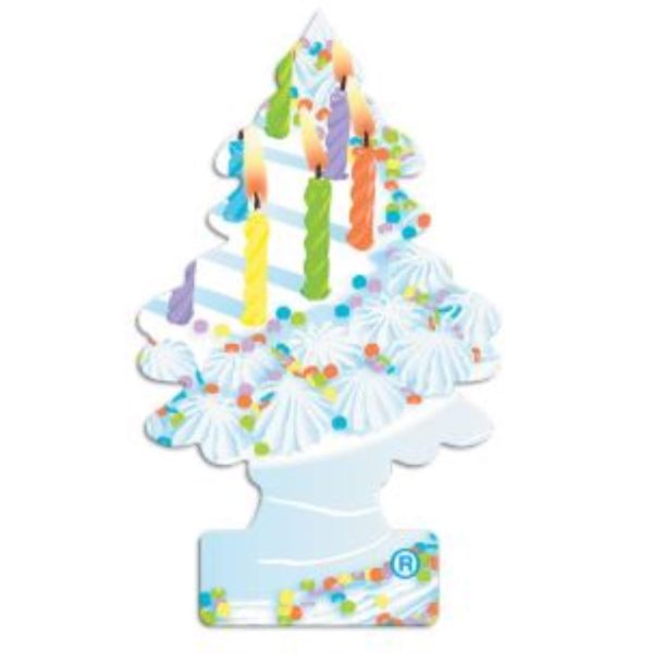 CAR FRESHNER U2S-27357 Air Freshener; Little Trees; Tree Design; Blend Of Vanilla Cake And Sweet Buttercream Frosting Scent; Hangable; Pack Of 2