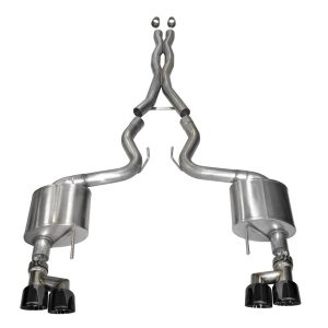 CORSA 14335BLK Cat Back Exhaust with Black Tip (Ford Mustang GT)
