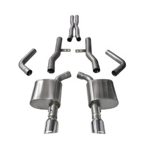 CORSA 14996 Cat Back Exhaust (W/4.5 INCH Tips Dodge Challenger R/T Scat Pack 6.4L V8, Extreme)