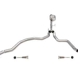 CORSA 21143 Xtreme / 3.0 in Cat-Back Dual Rear Exit | 2021-24 Ford F-150 5.0L V8 (122.8 INCH WB)