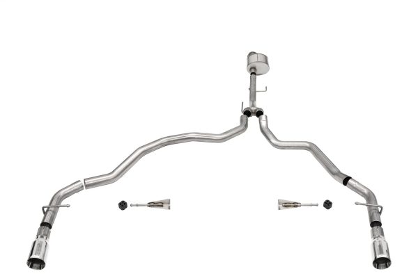 CORSA 21143 Xtreme / 3.0 in Cat-Back Dual Rear Exit | 2021-24 Ford F-150 5.0L V8 (122.8 INCH WB)