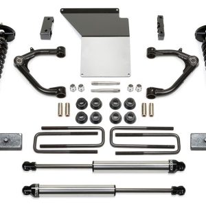 FABTECH FTS21206 14-18 GM K1500 w/OE Alum. UCA 4in Uniball UCA System w/DL 2.5 Coilovers & Rear DL Shocks