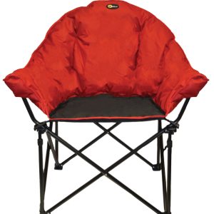 FAULKNER 49579 Big Dog Bucket Chair, Burgundy/Black