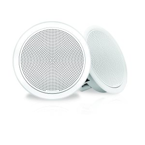 FUSION 010-02299-00 FM-F65RW 6 INCH White Round Flush Mount Speakers