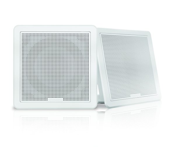 FUSION 010-02299-10 FM-F65SW 6 INCH White Square Flush Mount Speakers