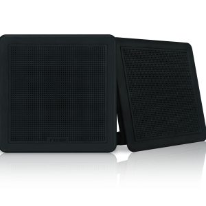 FUSION 010-02299-11 FM-F65SB 6 INCH Black Square Flush Mount Speakers