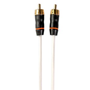 FUSION 010-13192-00 FUSION PERFORMANCE RCA CABLES 1 C, 1 Channel; 6 Feet Length; White; With Gold Plated Connectors