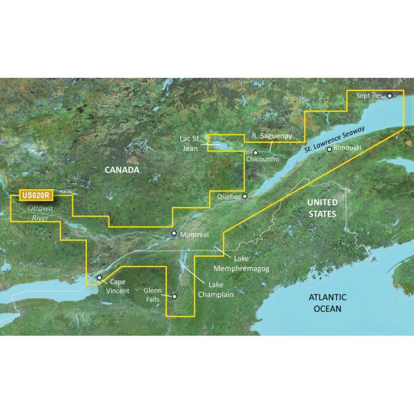 GARMIN 010-C0721-00 BLUECHART G2 VISION HD - VUS020R - ST. LAWRENCE SEAWAY - MICROSD;/SD