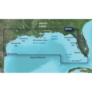 GARMIN 010-C0744-00 BLUECHART G2 VISION HD - VUS515L - BROWNSVILLE - KEY LARGO - MICROSD;/SD