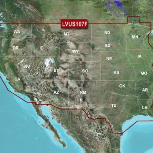 GARMIN 010-C1205-00 Marine Cartography; LakeVü G3 Ultra West; Compatible With Chart Plotters; Region Code: LVUS107F