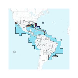 GARMIN 010-C1285-00 NAVIONICS VISION+NVSA004L -MEXICO, THE CARIBBEAN TO BRAZIL - INLAND & COASTAL MARINE CHARTS