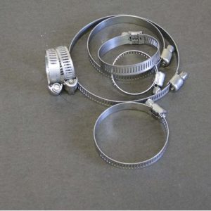 HELIX RACING 111-6204 ALL STAINLESS WORM DRIVE 6MM-16MM, 0.23 Inch To 0.62 Inch Clamping Range; Worm Gear Style; Stainless Steel; Pack Of 10