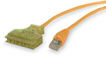 HUBBELL 6119PCL3 P-CORD CAT6 6-110/RJ45 YL 3FT