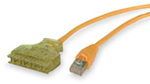 HUBBELL 6119PCL5 P-CORD CAT6 6-110/RJ45 YL 5FT