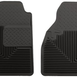 HUSKY LINERS 51031 Heavy Duty Front Floor Mats | 2002 - 2006 Chevrolet Suburban/GMC Sierra 1500/2500/Tahoe/Cadillac Escalade, 1999 - 2007 Chevrolet Silverado, and more, Black