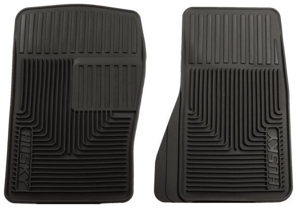 HUSKY LINERS 51071 Heavy Duty Front Floor Mats | 1995 - 2005 Chevrolet Blazer/Cavalier/Sunfire, 1987 - 2004 Mustang, and more, Black