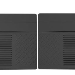 HUSKY LINERS 52011 Heavy Duty 2nd Or 3rd Seat Floor Mats | 2010 - 2014 Buick Enclave/Chevrolet Traverse, 1994 - 2001 Dodge Ram 1500/2500/3500, and more, Black | Large