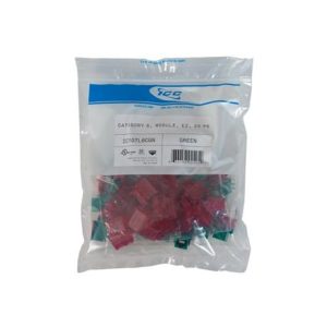ICC CAT6JKPK-GN IC107L6CGN CAT 6, EZ, 25 PK, GREEN