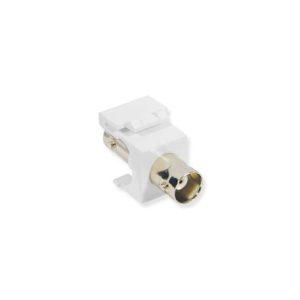 ICC IC107BNCWH MODULE, BNC, 75 OHM, NICKEL PLATED, WH