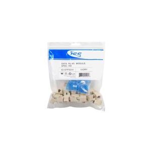ICC IC107F5CIV MODULE, CAT 5e, HD, 25 PK, IVORY