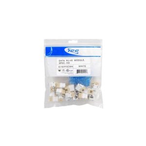 ICC IC107F5CWH MODULE, CAT 5e, HD, 25 PK, WHITE