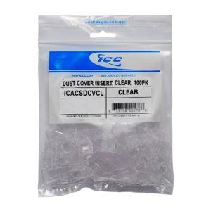 ICC ICACSDCVCL DUST COVER INSERT, CLEAR, 100PK